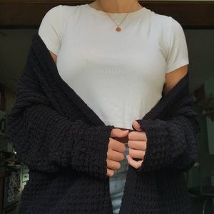 FLASH SALE Black chenille cardigan